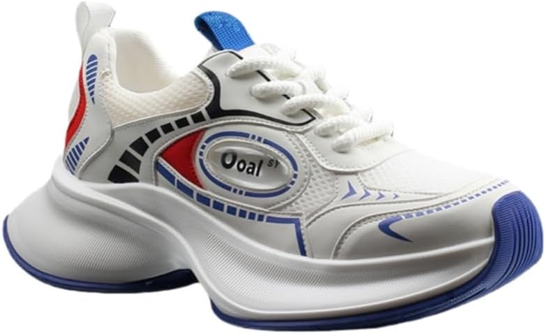 

Мужские спортивные кроссовки на толстой сетчатой подошве, дышащие, в модном стиле. Удобный материал. Подходят для активного отдыха на открытом воздухе Clolinde, белый/синий