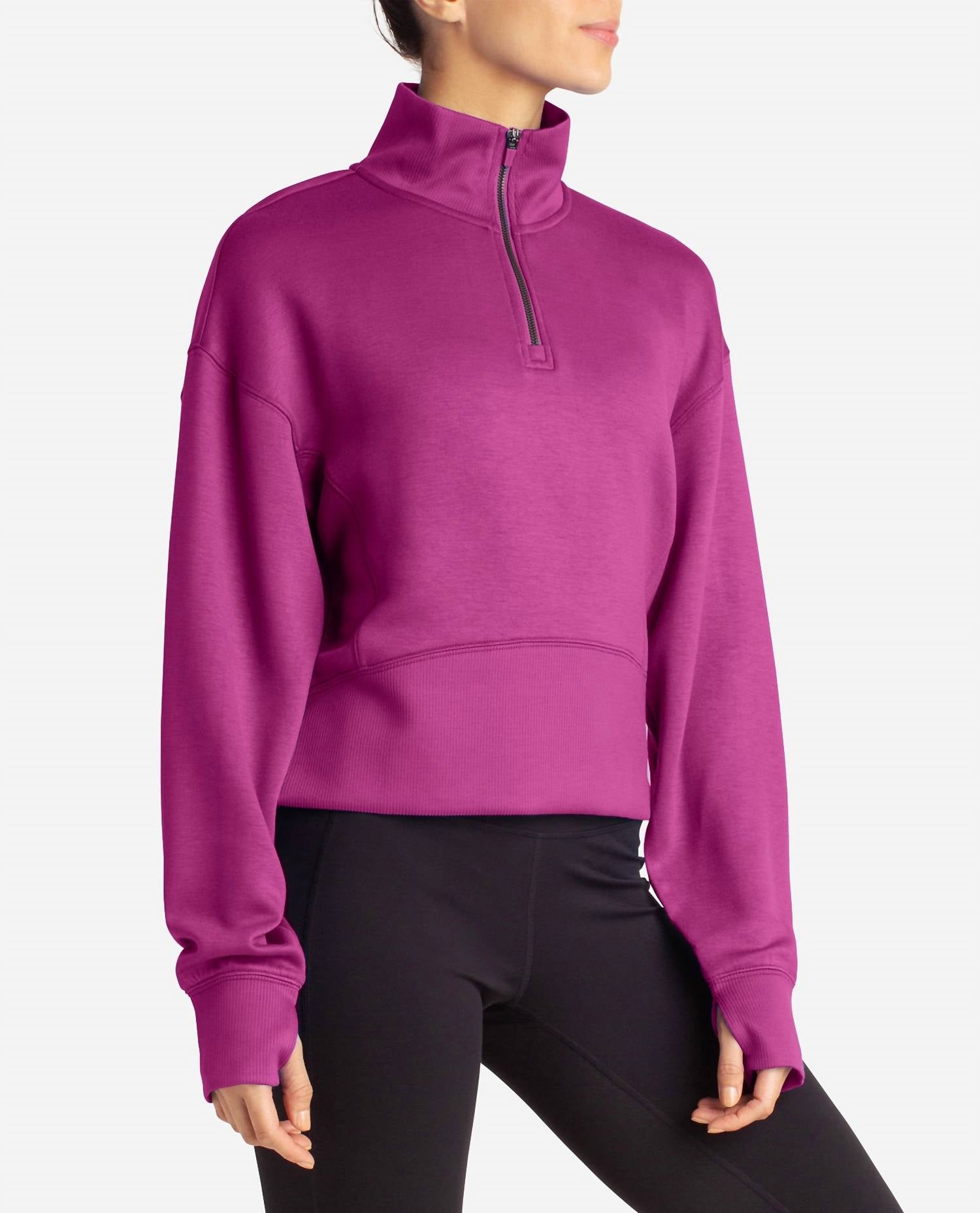 

Куртка-корсет Scuba Corset Half Zip в ярко-фиолетовом цвете Danskin