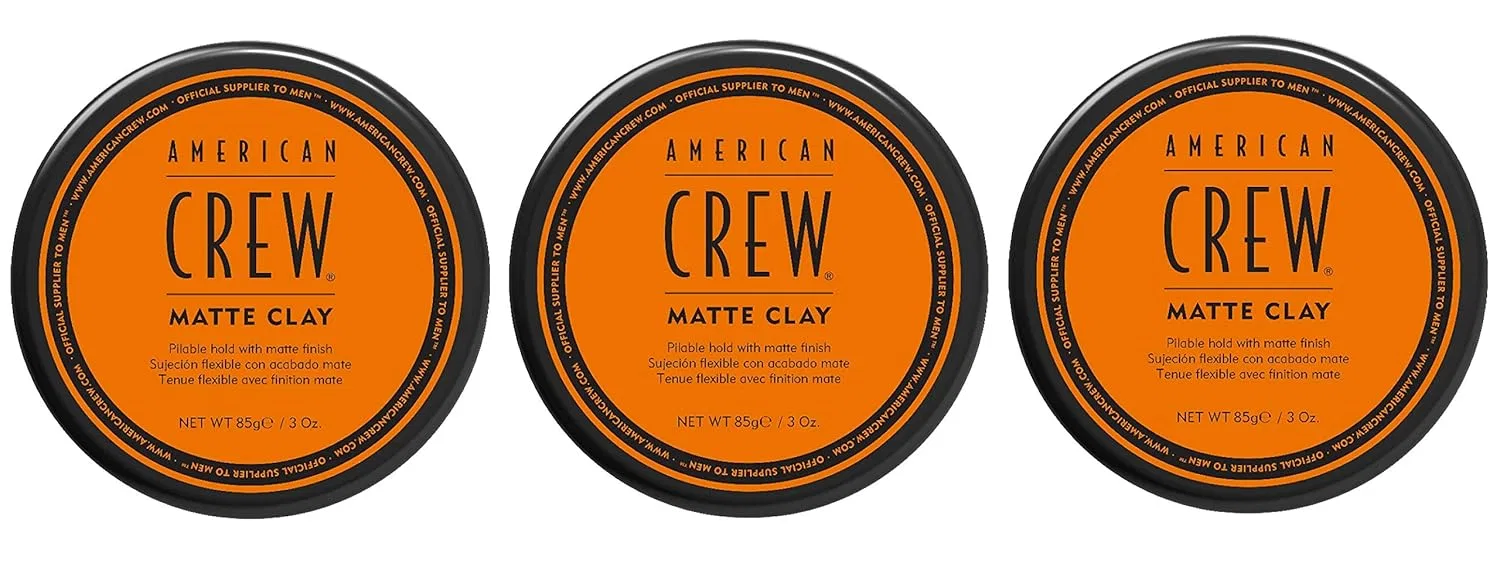 Набор из 3 матовых глин для укладки волос «Matte Clay» от American Crew American Crew