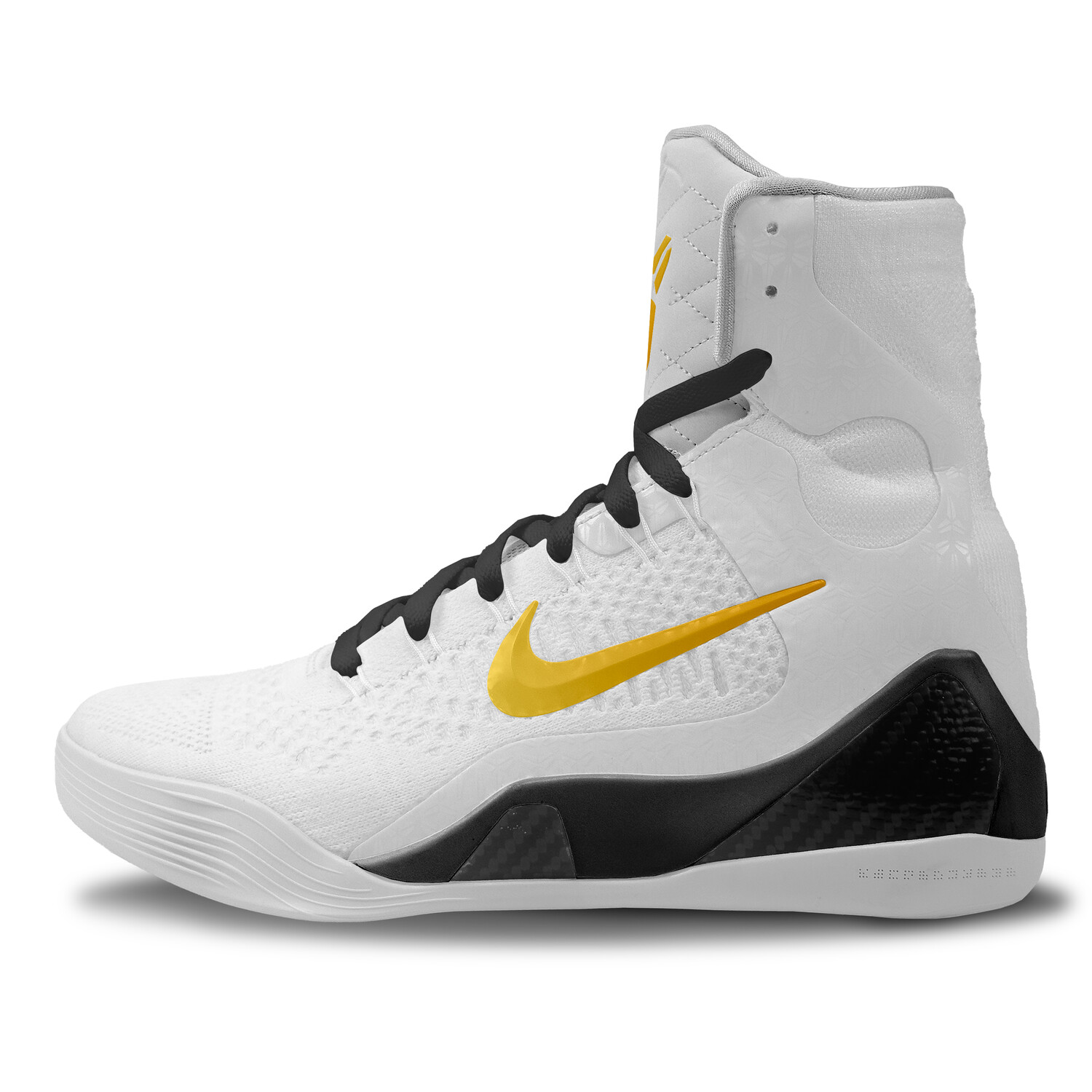 

Баскетбольные кроссовки Kobe 9 Basketball Shoes Unisex High-Top White/Black/Gold Nike