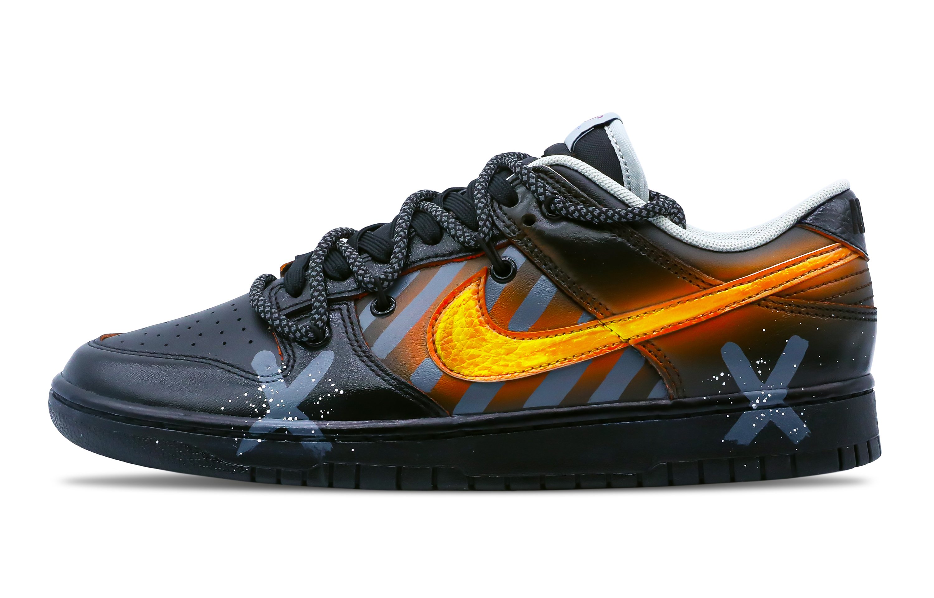 

Кроссовки Nike Dunk Skateboard Shoes Men Low-Top Black Orange