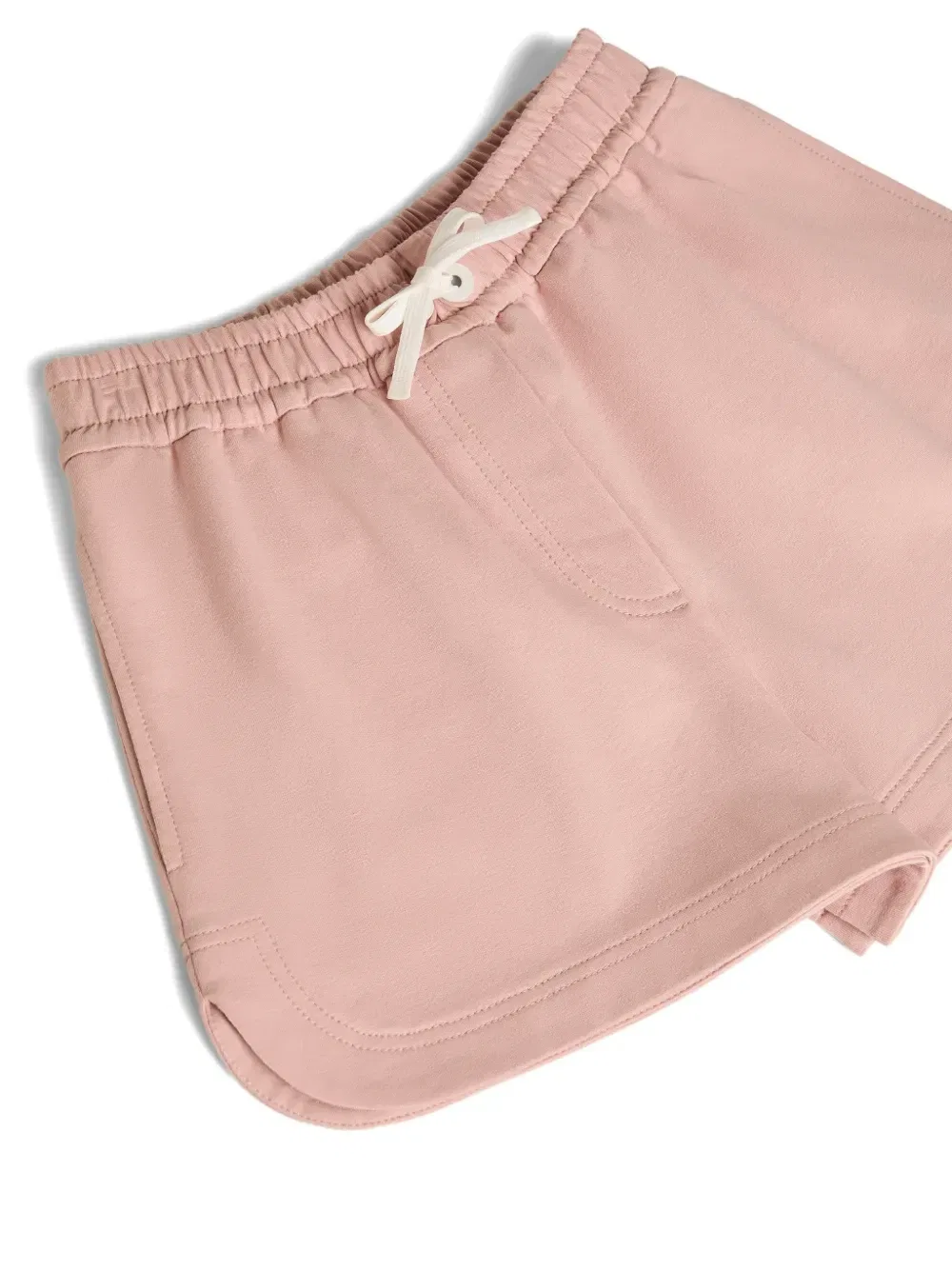 Легкие шорты из хлопкового футера Brunello Cucinelli Kids, розовый — фото 3