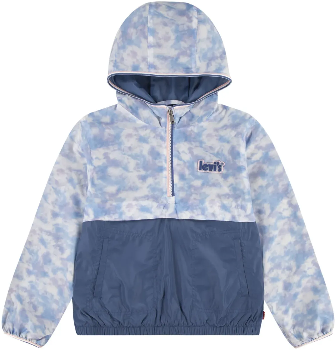 

Детский анорак Levi's "LVG COLOR BLOCKED ANORAK", с капюшоном, для ДЕВОЧЕК Levi'S Kids, цвет Truenavy