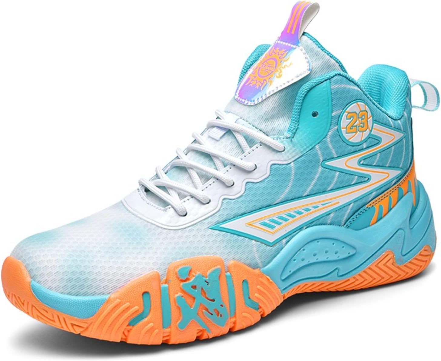 

Мужские дышащие кроссовки из сетки с граффити, высокие, на шнуровке, для баскетбола, легкие, противоскользящие, модные кроссовки для спорта, тренировок, бега, занятий в зале и на улице, повседневного ношения Netehadi, зеленый