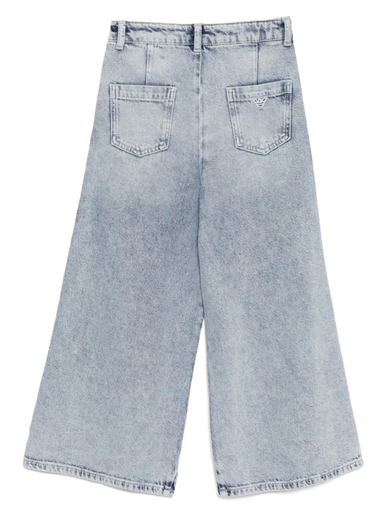 Широкие джинсы Emporio Armani Kids, синий — фото 2