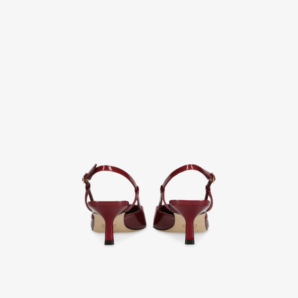Туфли-лодочки Stuart Weitzman лакированные с ремешком, мультиколор — фото 4