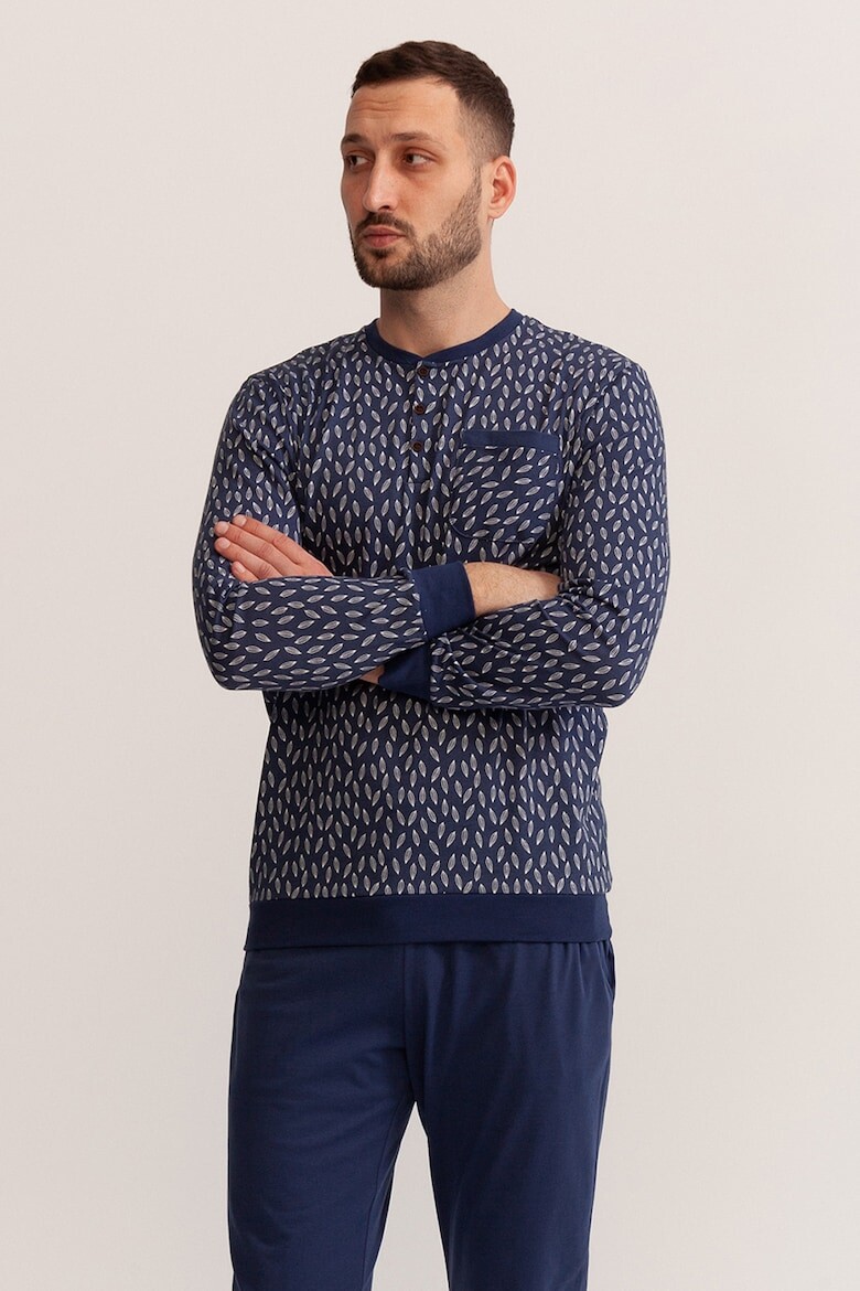 

Пижама Лазар с нагрудным карманом Soft & Seven By Sofiaman, синий