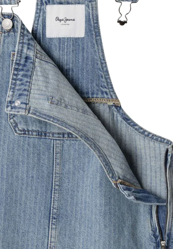 Платье-сарафан джинсовое Pepe Jeans, светло-голубой — фото 4
