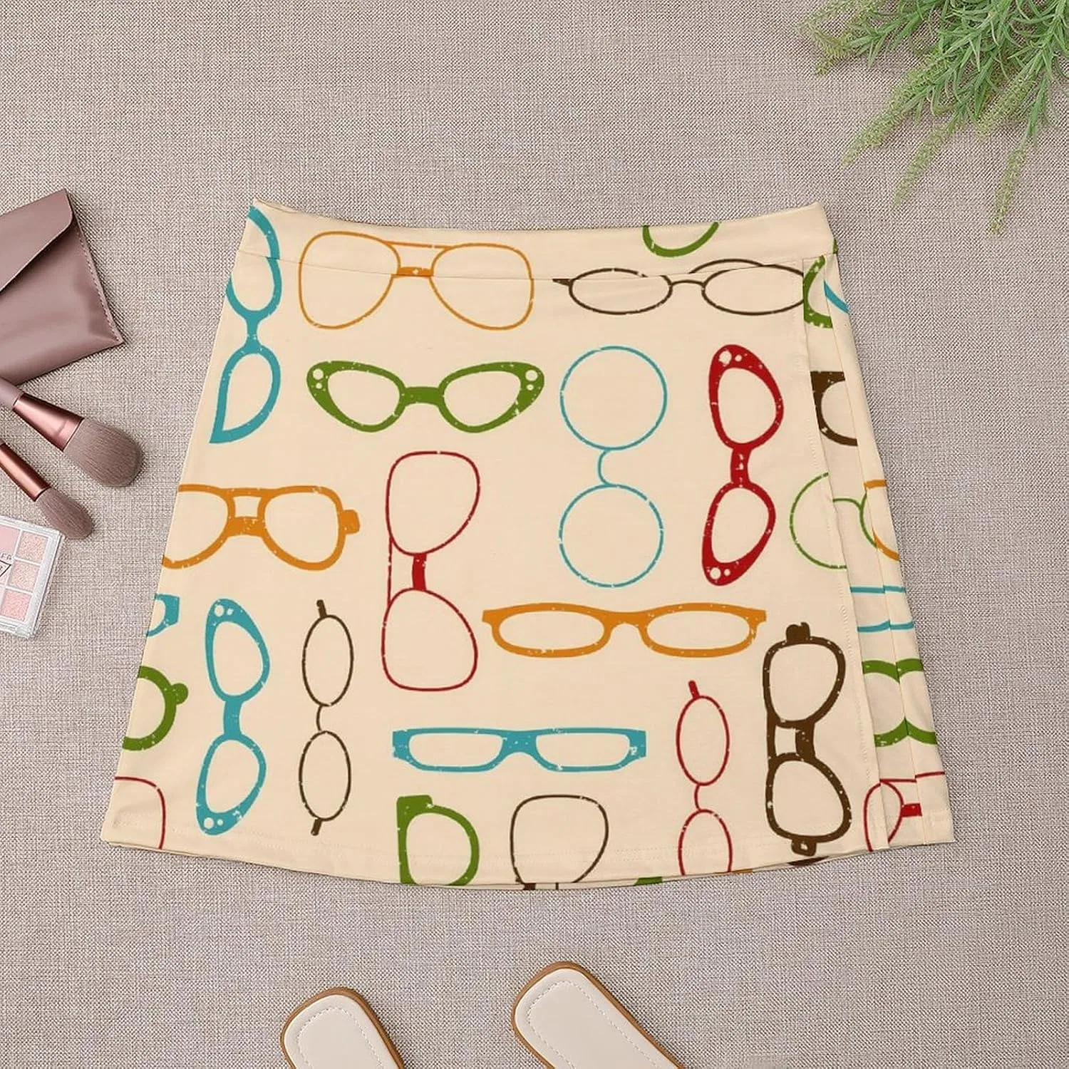 Юбки-шорты Yeglasses в стиле поп-арт, короткие юбки, кюлоты, спортивные юбки-шорты, пляжные юбки, кроссовки, повседневные брюки — фото 3