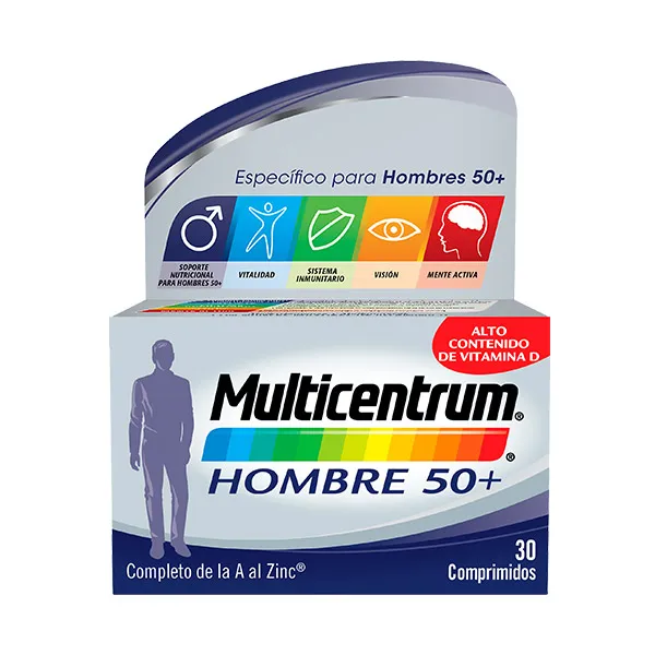 

Биологически активная добавка Multicentrum Hombre 50+ Multicentrum, 30 UD