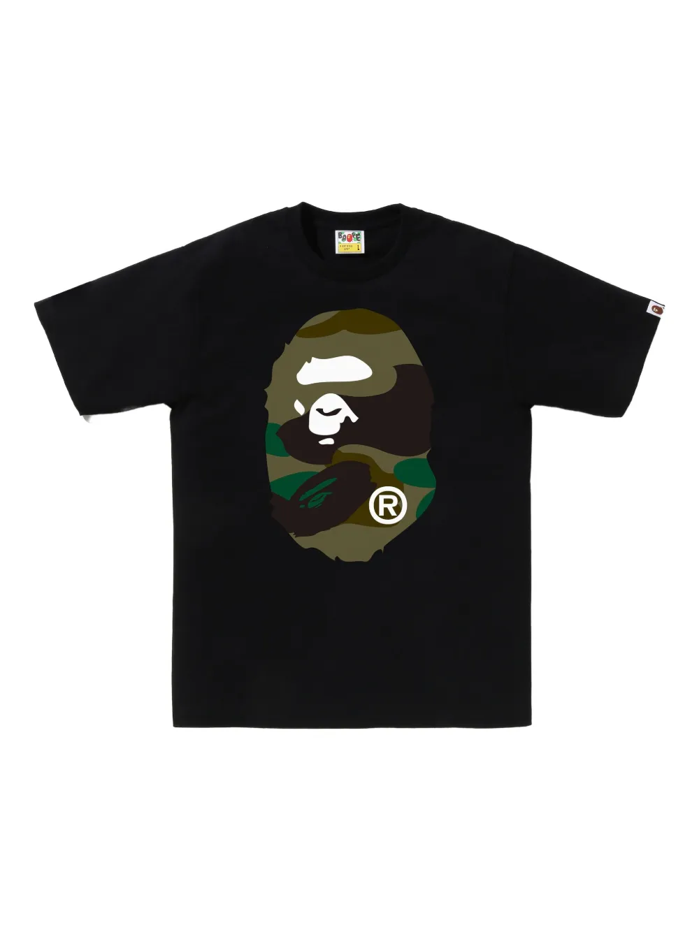 

Футболка с камуфляжным принтом A BATHING APE, черный