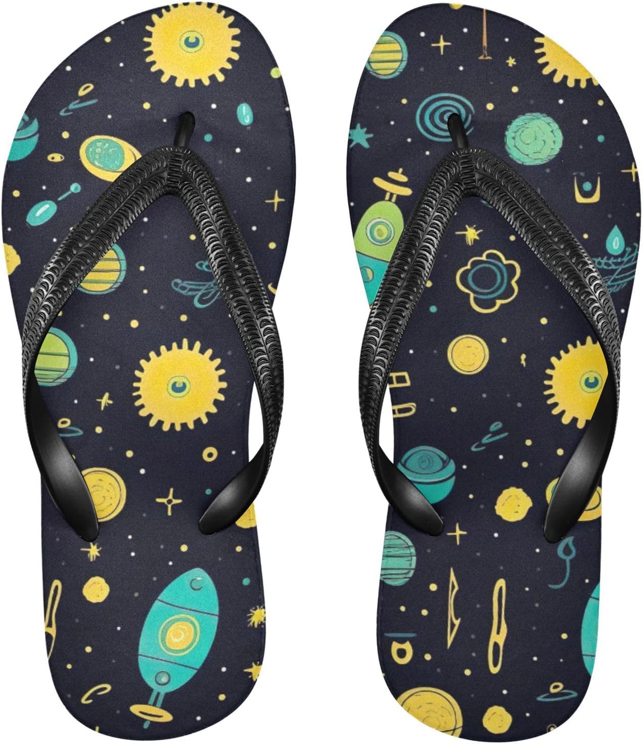 

Сандалии Rocket Sun Planet для пляжа, летние повседневные шлепанцы для женщин и мужчин Kfbe