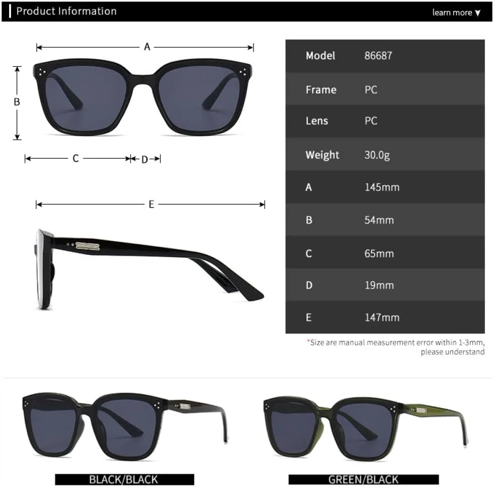 

Солнцезащитные очки в квадратной оправе 2027 года с защитой от УФ-излучения UV400, модные солнцезащитные очки для женщин и мужчин MTZJH, C8 Grey Tea Blue