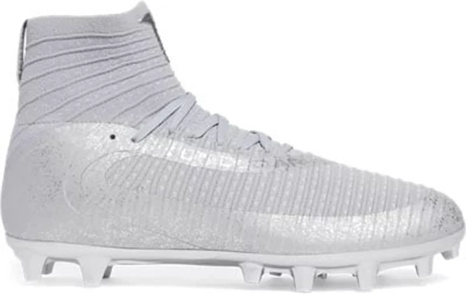 Футбольные бутсы Under Armour для мужчин Highlight 2 MC Knit - стелька с высокой отдачей SuperFoam, металлик серебристый — фото 2