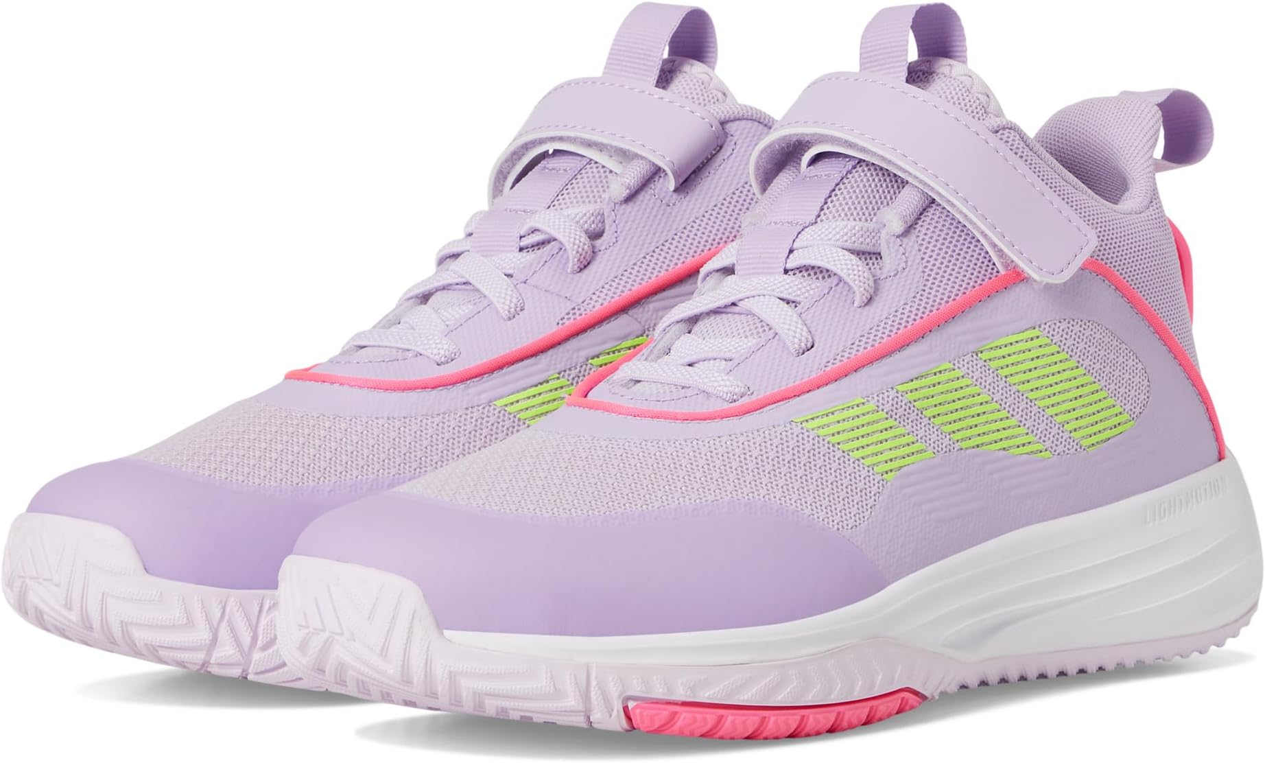 

Кроссовки adidas Kids Own The Game 3.0 Basketball Shoes, цвет Ice Lavender/Lucid Lemon/Powder Plum