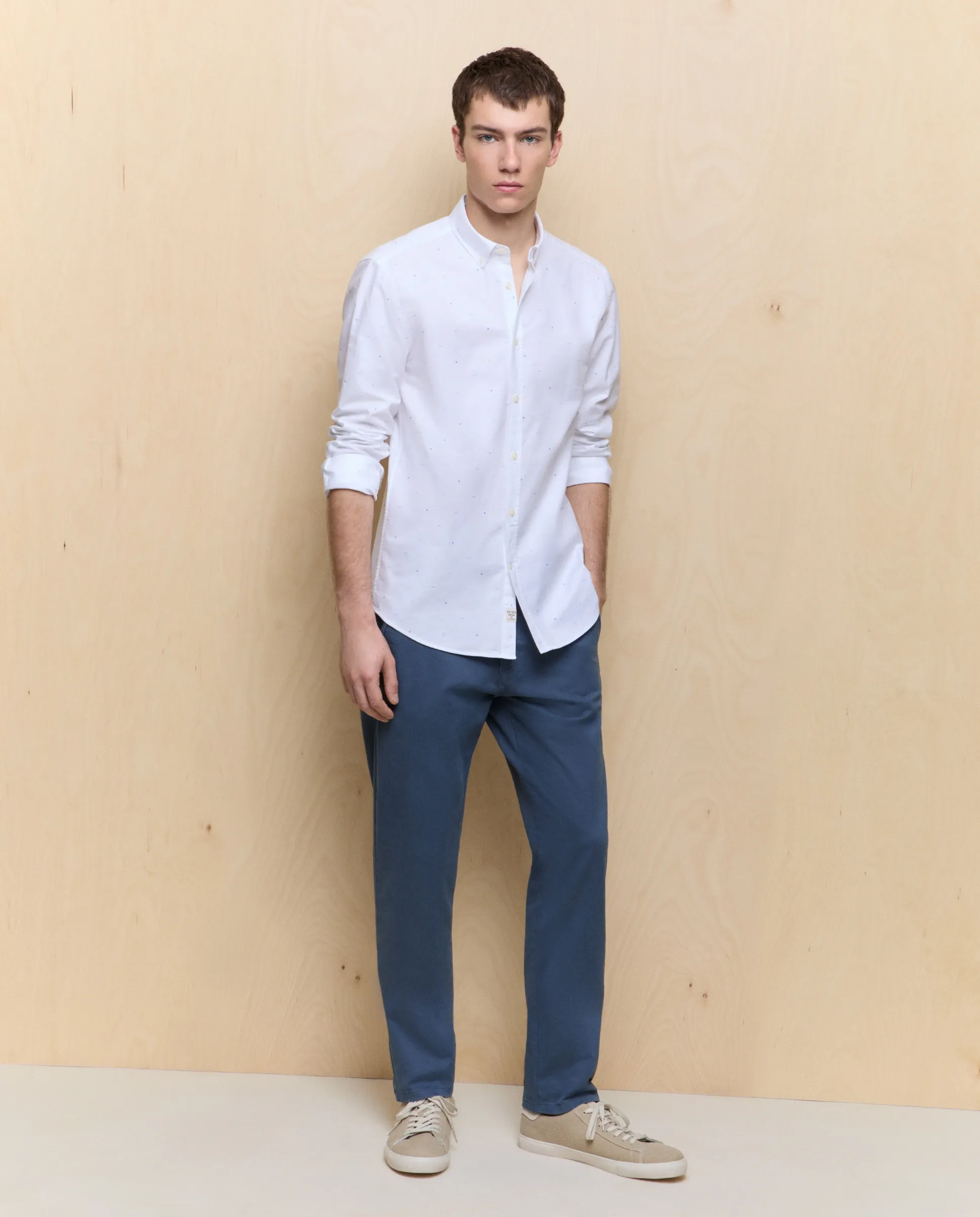 

Мужские чинос облегающие стрейч Easy Wear, синий