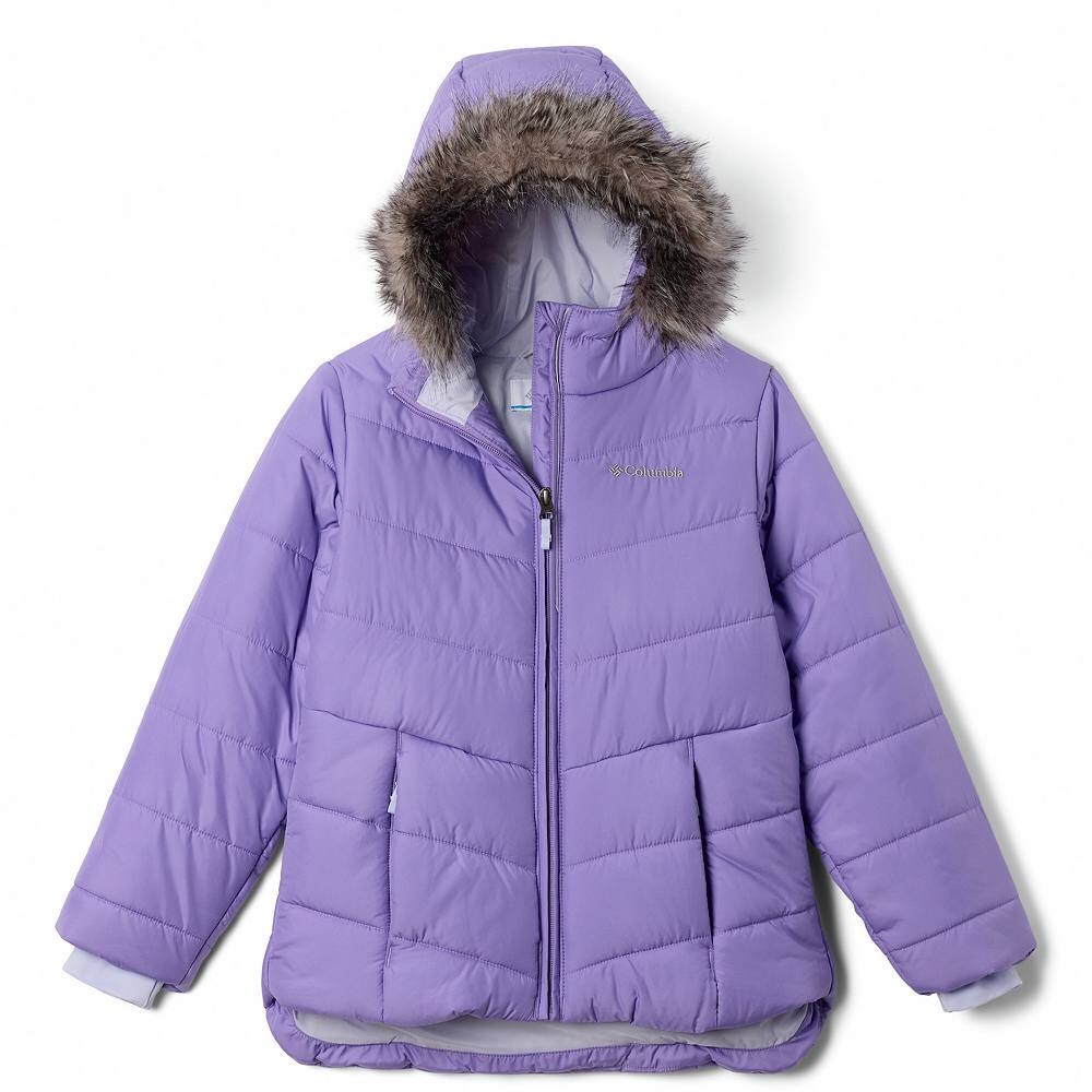 Куртка с капюшоном Columbia Katelyn Crest III для девочек 4–18 лет, цвет Paisley Purple