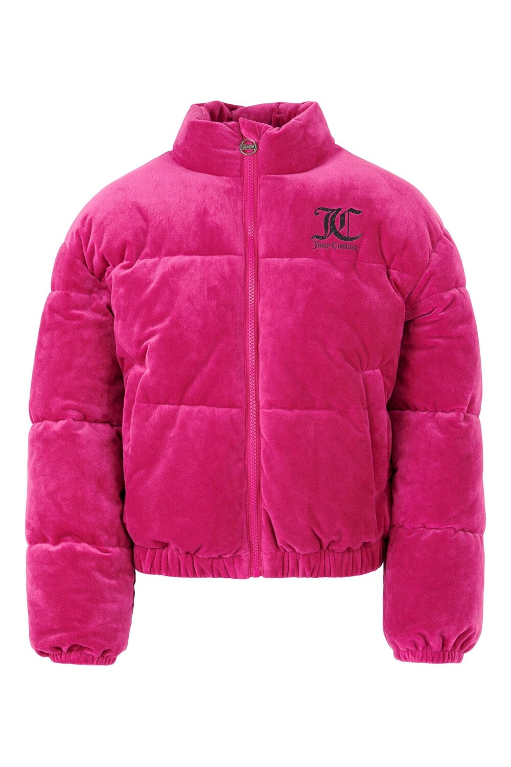 

Велюровый пуховик Juicy Couture, розовый