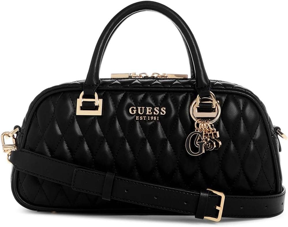 

GUESS Valla маленькая сумка-саквояж из искусственной кожи, Black
