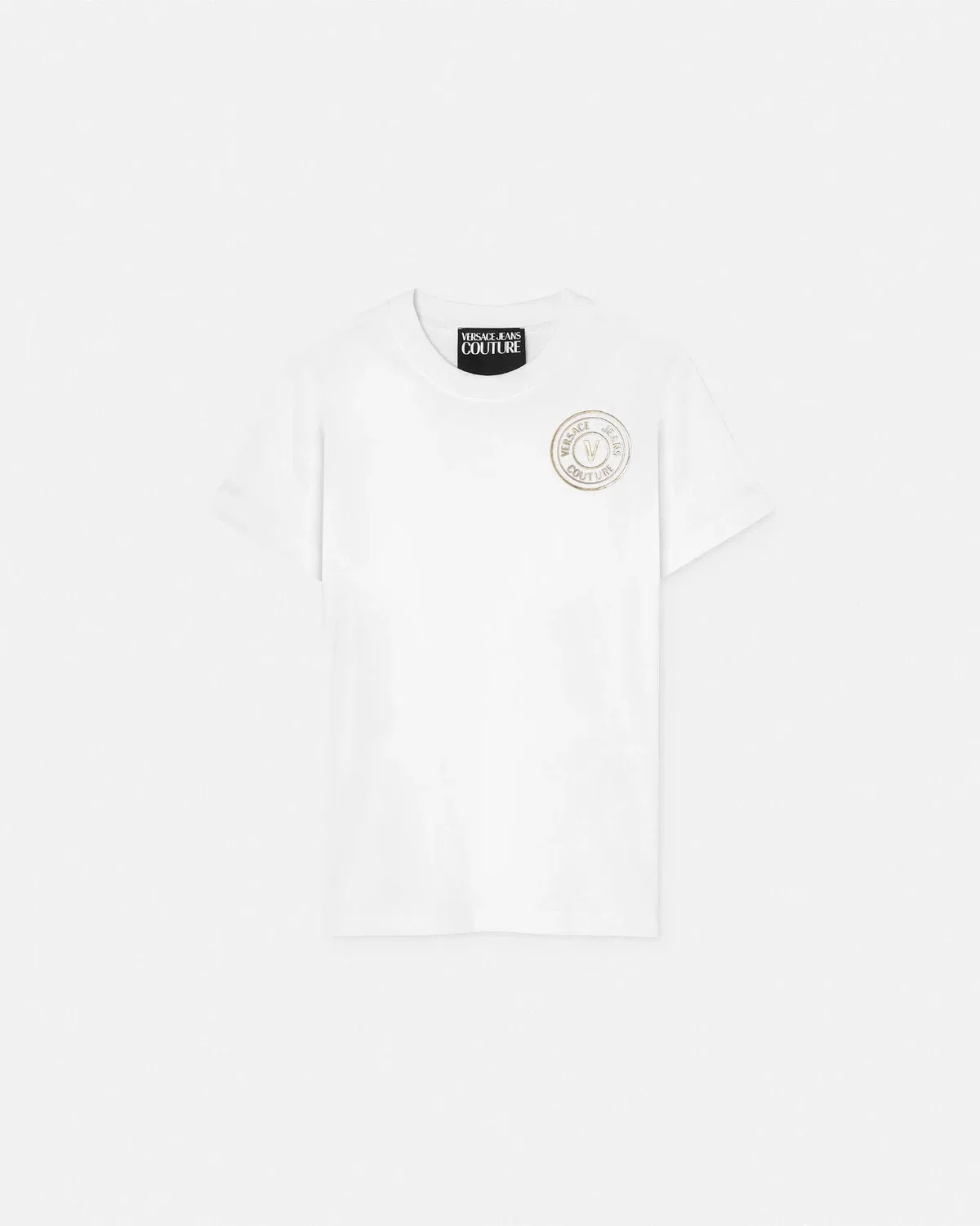 Футболка с эмблемой V VERSACE, белый