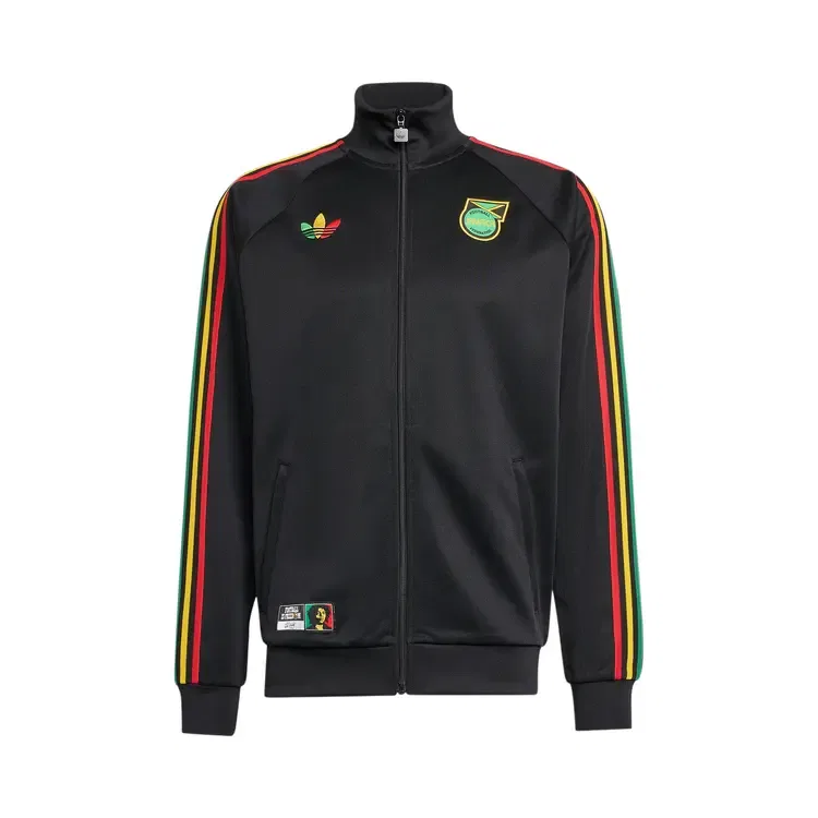 Спортивная куртка-олимпийка Adidas Jamaica x Bob Marley Originals, черный