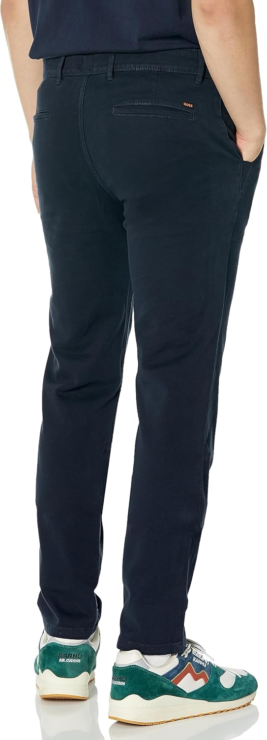 Брюки BOSS Chino Slim Leg Twill Cotton, Deep Sea Blue — фото 2