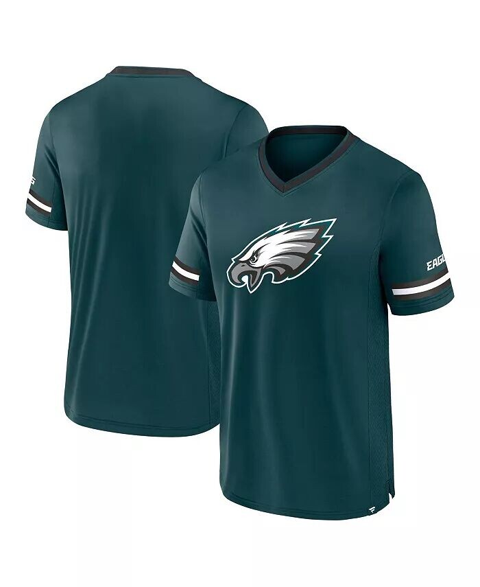 

Мужская темно-зеленая футболка Philadelphia Eagles Stripe Stacking Fanatics