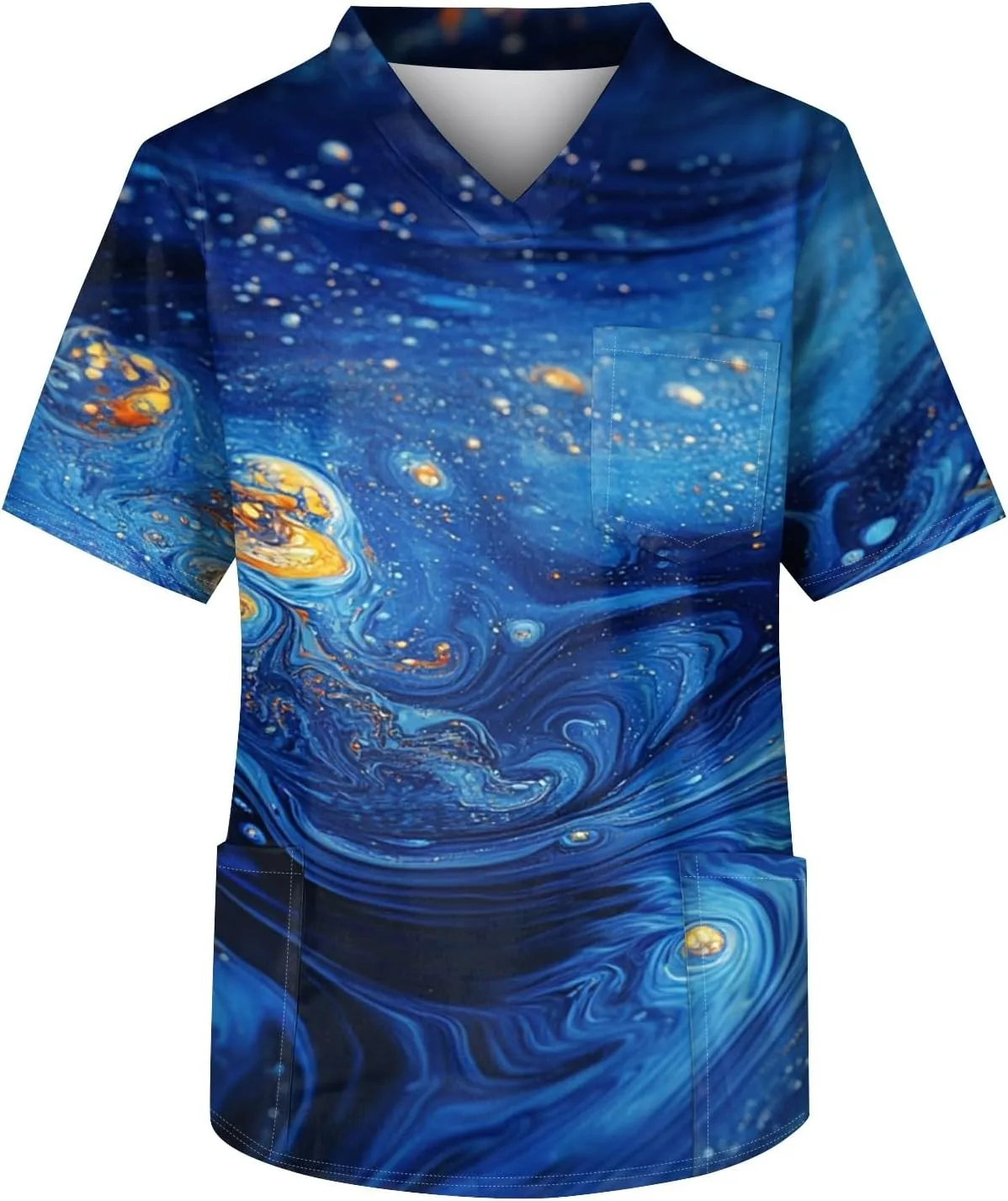 

Мужская футболка с принтом Athletic-Fit с коротким рукавом и карманами WENKOMG1