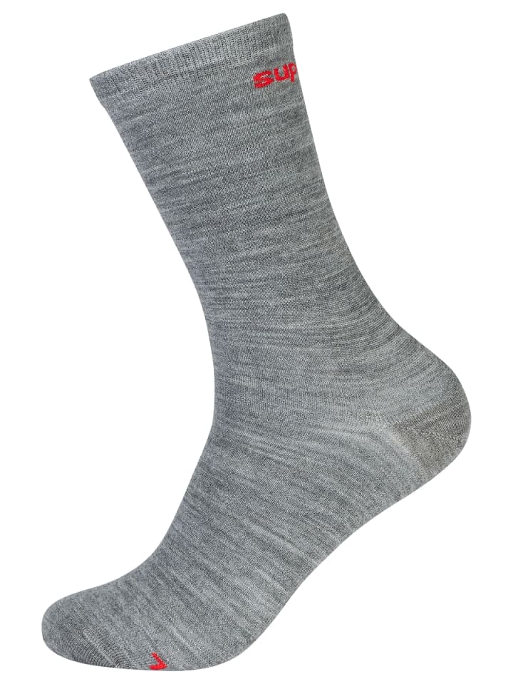 

Носки из мериносовой шерсти SN ALL DAY SOCKS серого цвета super.natural