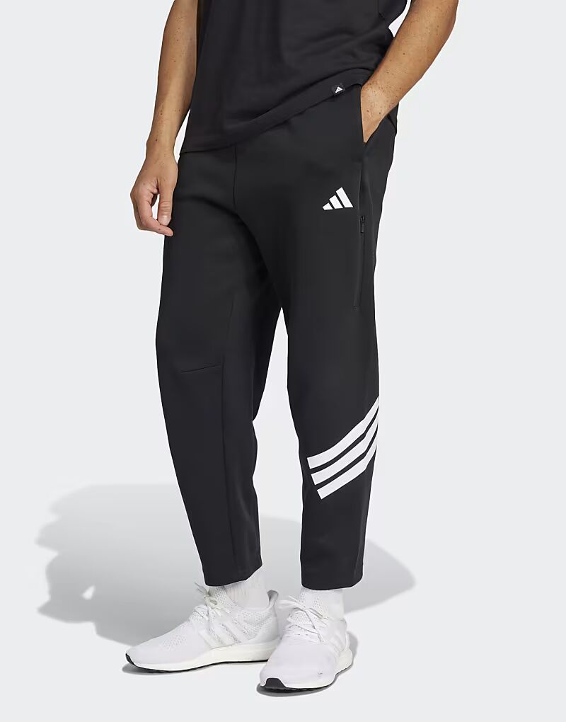 

Брюки Adidas performance Future icons с тремя полосками на карманах, черные