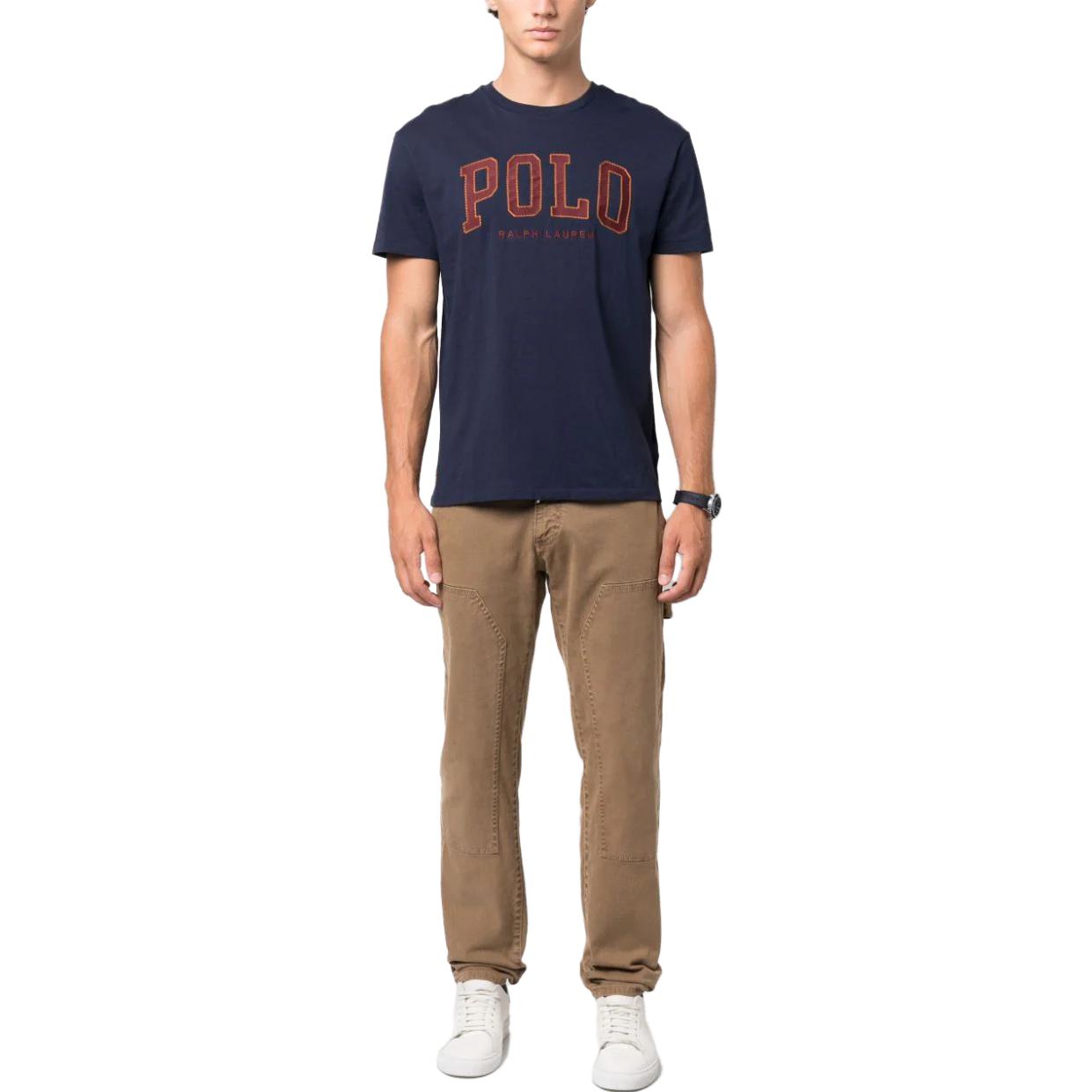 Футболка мужская темно-синяя Polo Ralph Lauren — фото 3