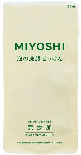 Пенящееся мыло для лица без добавок, набор 8 шт., 180 мл, бренд Miyoshi Soap