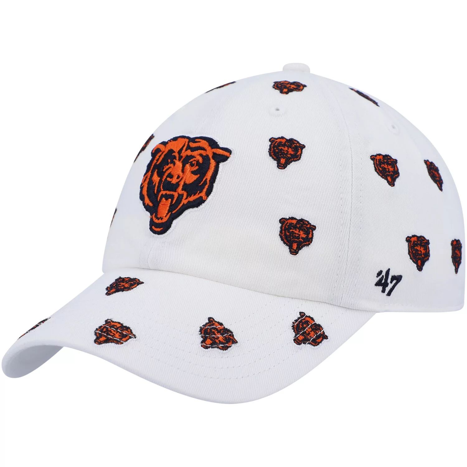 

Женская регулируемая шляпа с логотипом '47 White Chicago Bears Confetti Clean Up