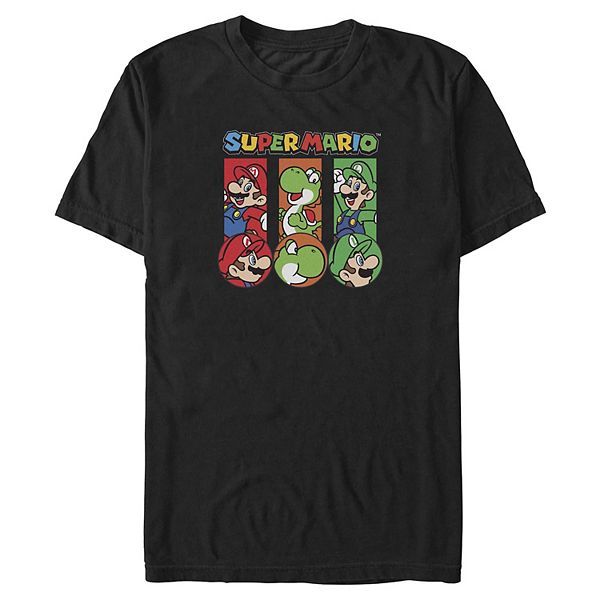 

Футболка Big & Tall Nintendo Super Mario Super Three Graphic Licensed Character