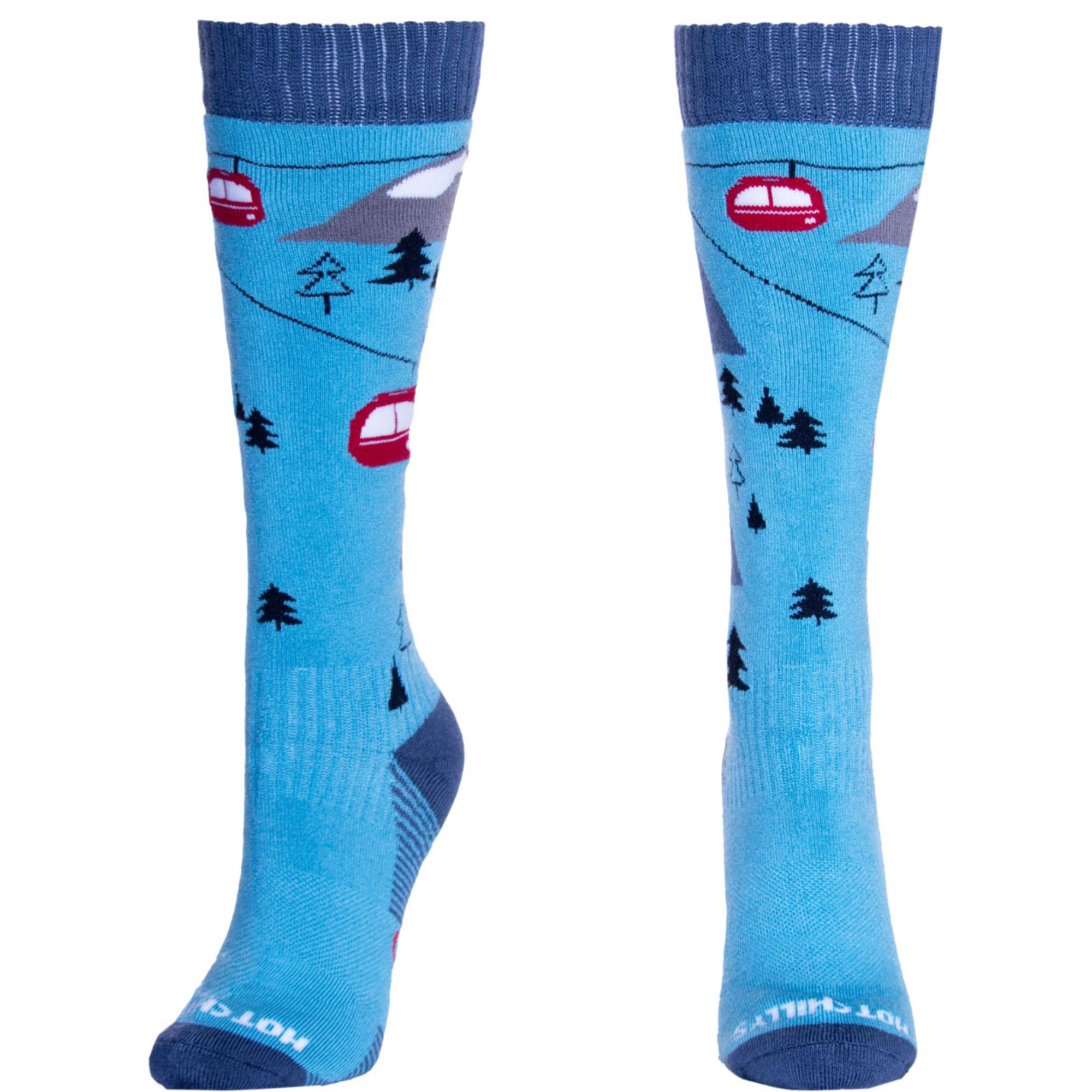 

Синие носки средней толщины Гондола Hot Chillys, Gondola/Blue