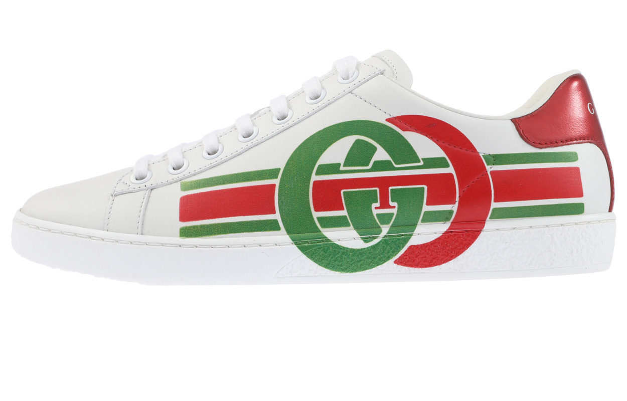 Кроссовки GUCCI Ace Skateboard Shoes Women's Low-Top White