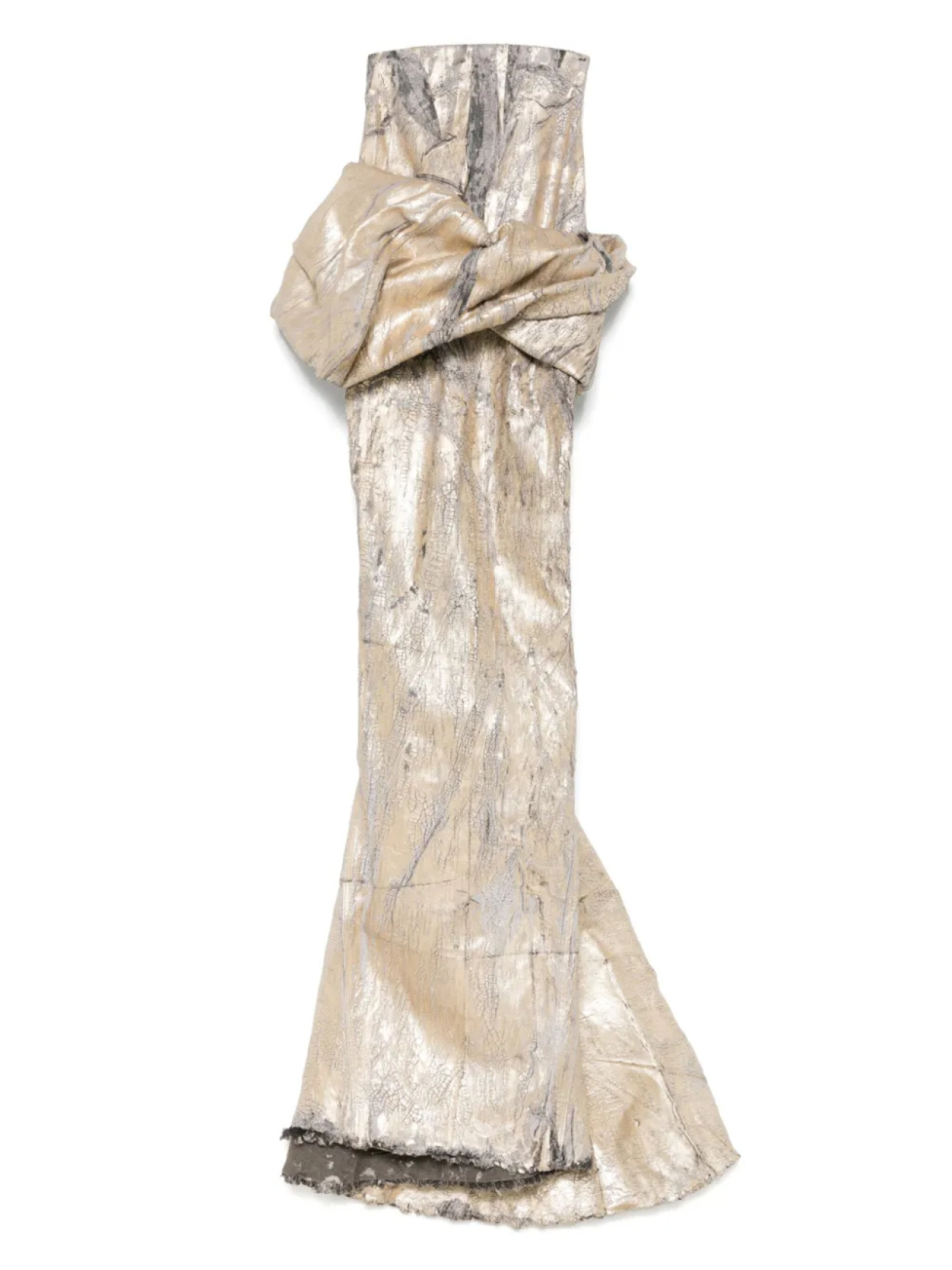

Юбка макси с драпировкой Rick Owens, золотой