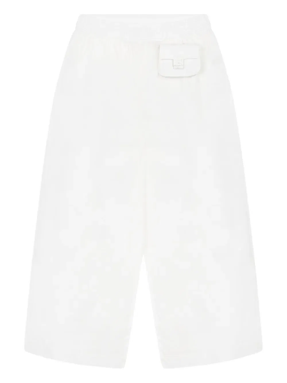 Брюки с эластичным поясом Fendi Kids, белый