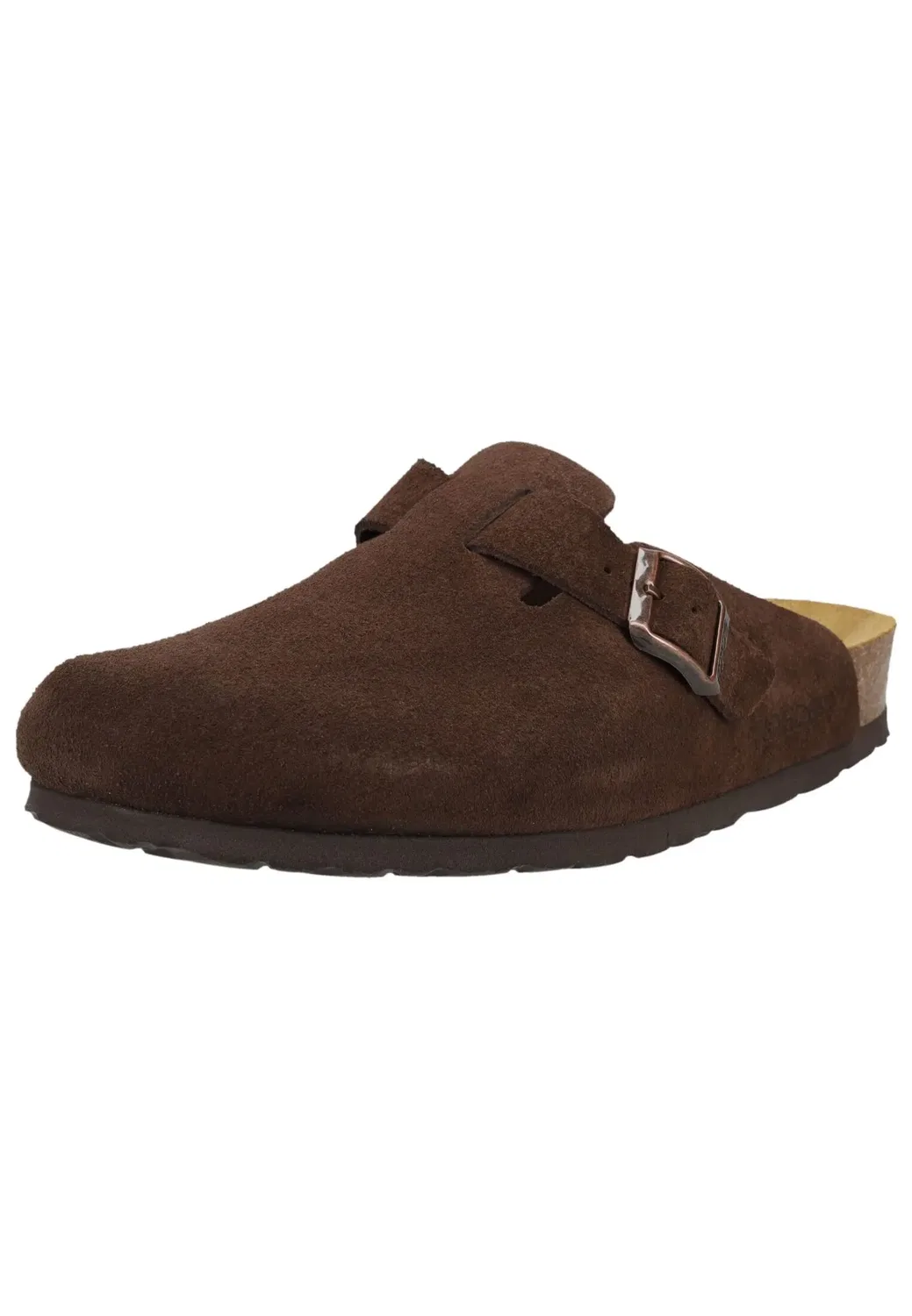 Тапочки домашние из кожи, ROHDE, mocca
