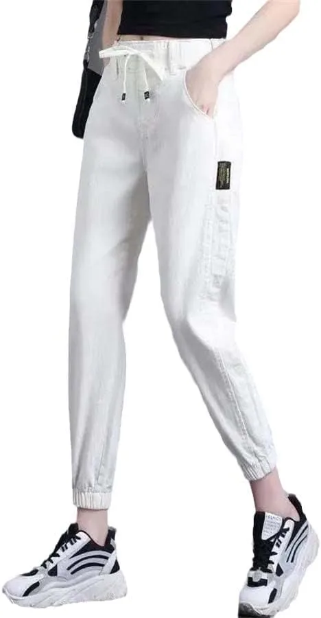 

Женские джинсы-харем до щиколотки Vintage Washed CHONG FENG XIA