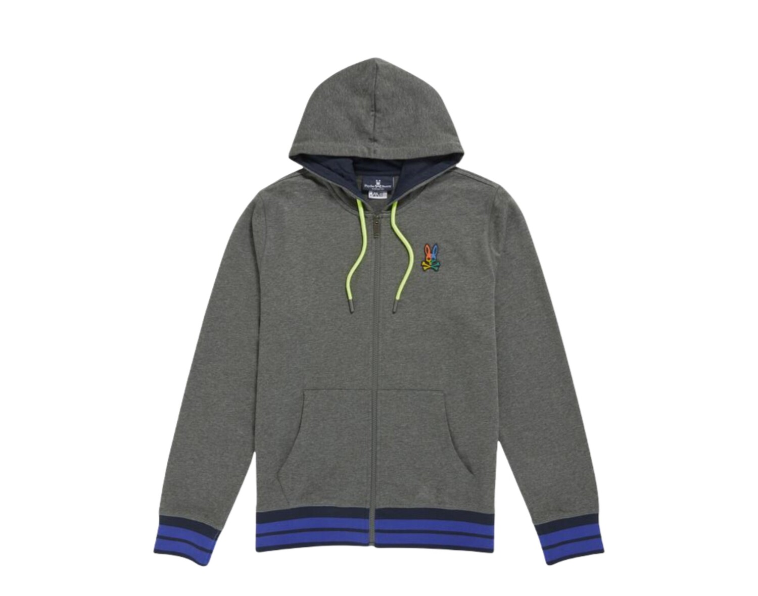 

Толстовка с капюшоном Psycho Bunny Warwick в стиле колор-блок с логотипом Heather Storm B6H111Q1FT-HST, серый