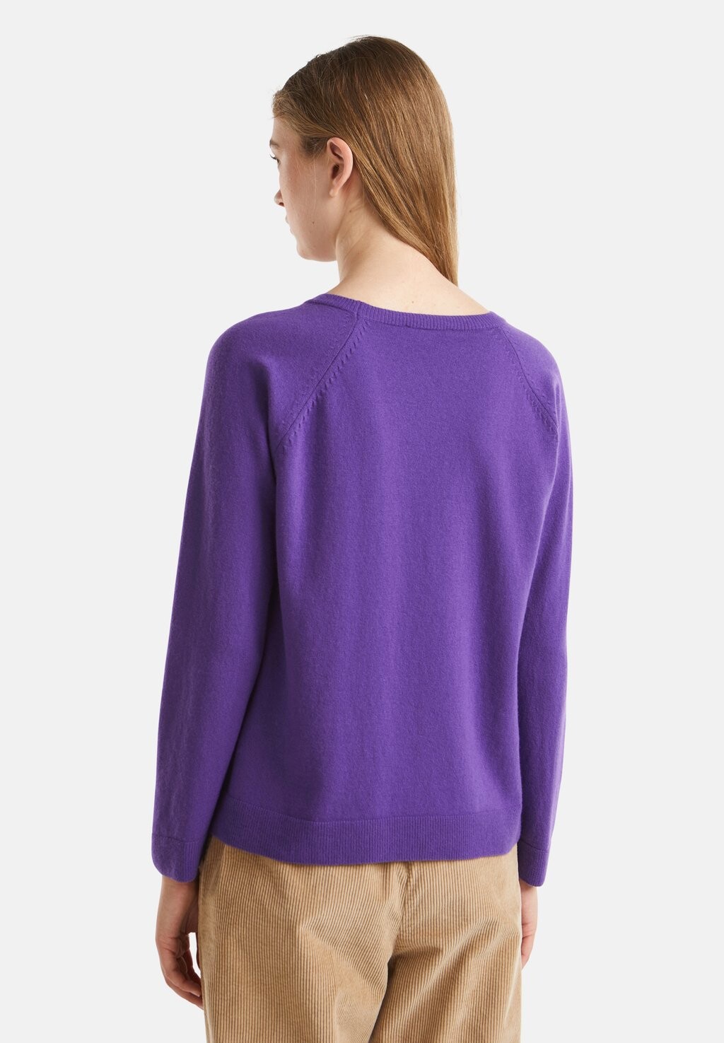 

Вязаный свитер CREW NECK United Colors of Benetton, фиолетовый