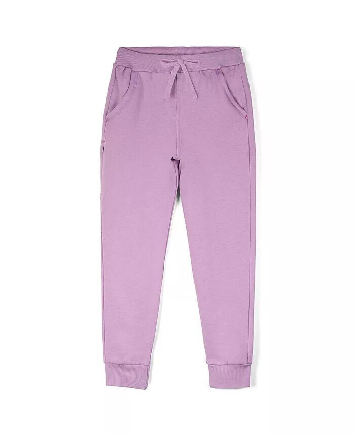 

Детские спортивные штаны Jogger из органического хлопка, произведенного по принципам справедливой торговли Mightly, фиолетовый