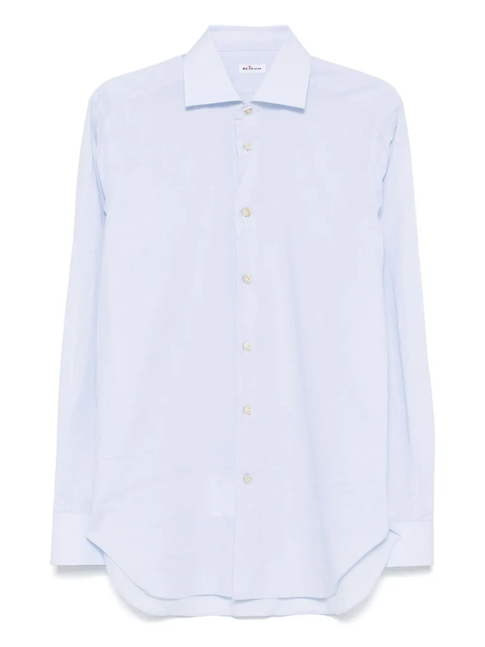 

Рубашка со срезанным воротником Kiton, синий