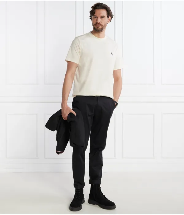 Футболка с монограммой imd tee Regular fit Tommy Hilfiger, бежевый — фото 2