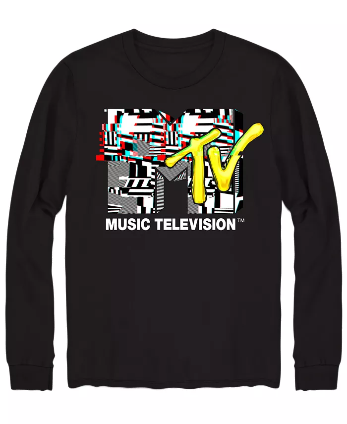 

Футболка мужская с принтом MTV Glitch AIRWAVES, черный