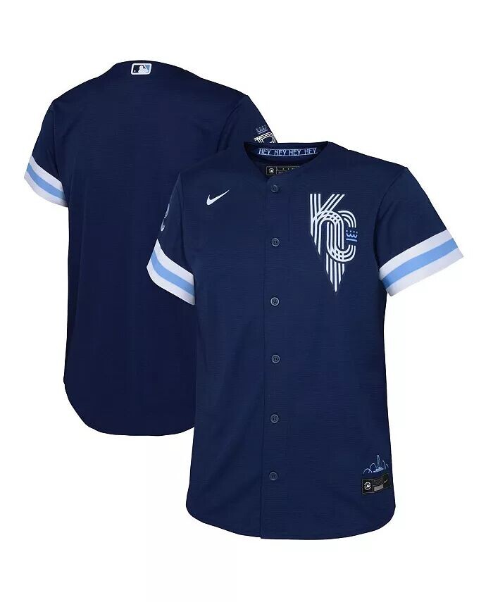 

Реплика Джерси темно-синего цвета Kansas City Royals City Connect для мальчиков и девочек для малышей Nike