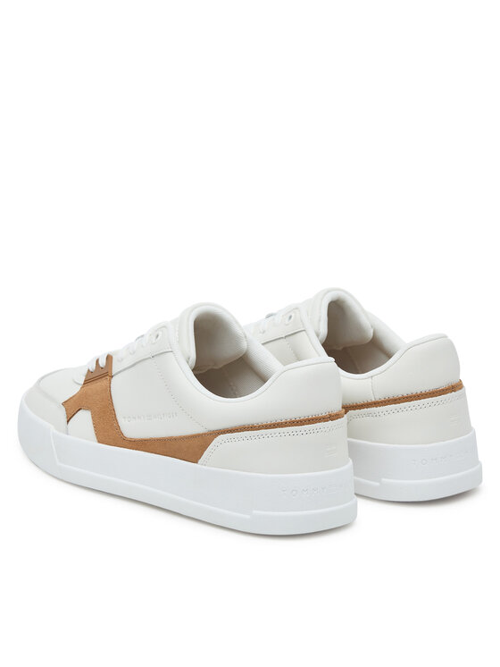 Кроссовки Th Court Craft FM0FM05551 Tommy Hilfiger, экрю — фото 3