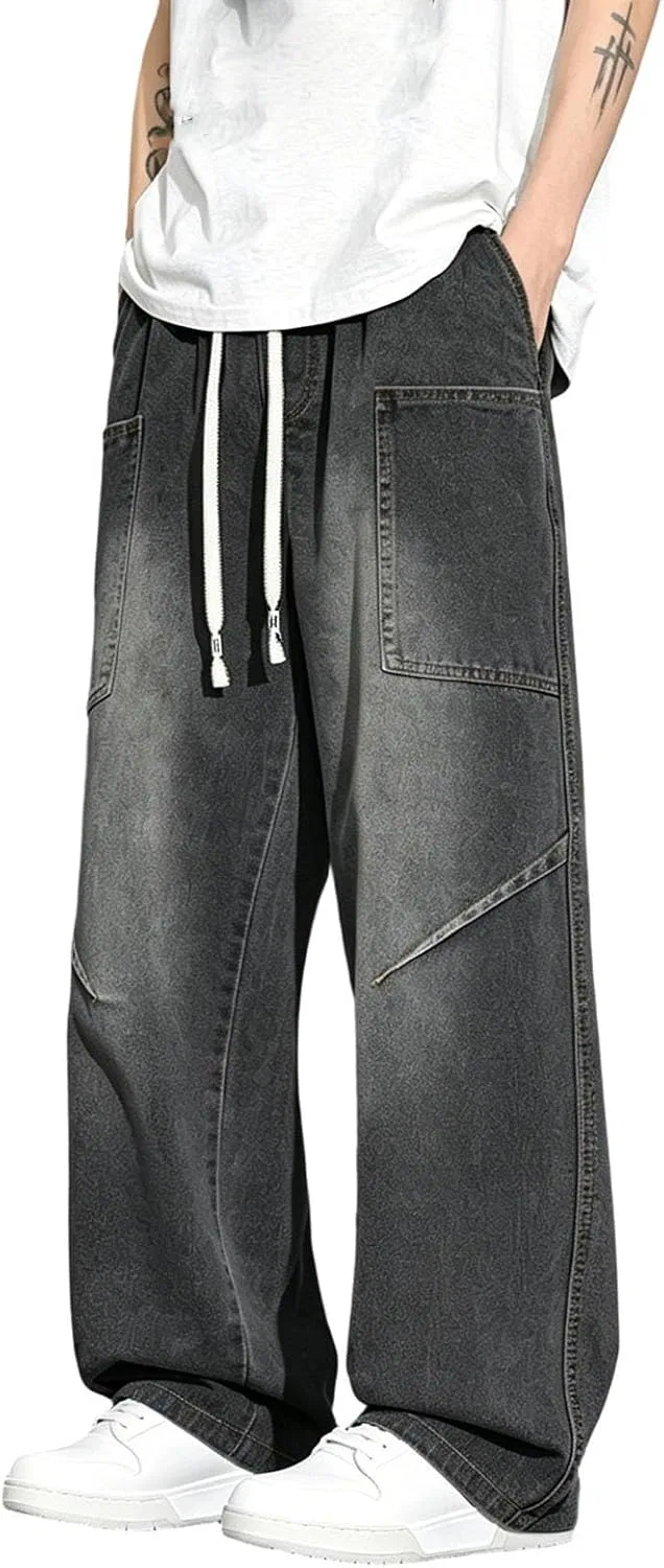 Джинсы прямого кроя, Vintage, Black