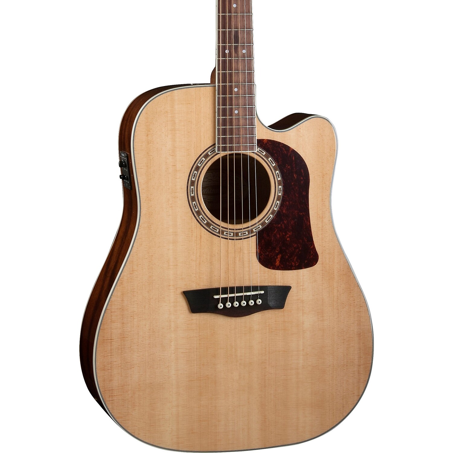 

Акустически-электрическая гитара Washburn D10SCE Heritage 10 Series Dreadnought Cutaway Natural